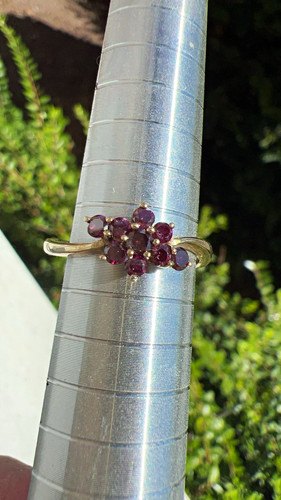 Purple diamonds yellow - purple, 9k