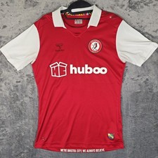 BRISTOL CITY 2022/2023 HOME FOOTBALL SHIRT JERSEY SIZE S SMALL HUMMEL #19