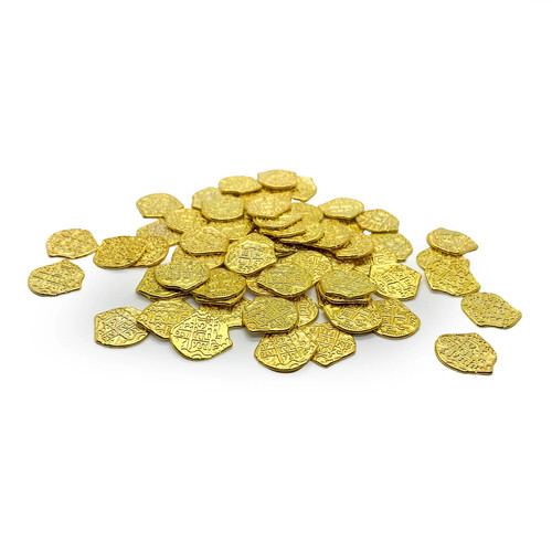 Metal gold pirate - gold, doubloons