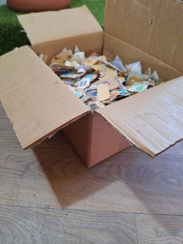 Box old british stamps - box, od
