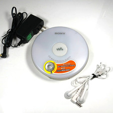 Sony CD Walkman D-EJ002 Portable CD Player w/ Earphones  AC Adapter Japan AI172T