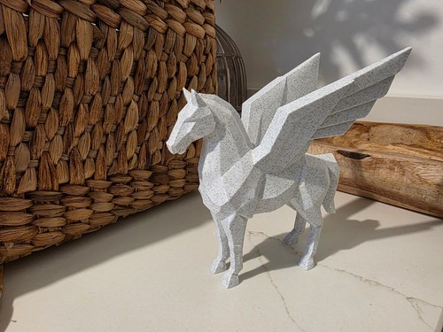 Pegasus figurine marble - marble, effect