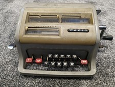 Vintage FACIT Mechanical Calculator Model C1-13 Sweden multiplication working