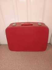 Vintage Red Small Suitcase