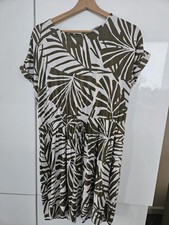 George Khaki Palm Leaf Print