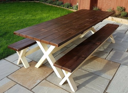 Solid wood farmhouse outdoor - farmhouse,