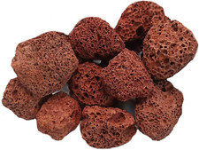 10 Pack Aquarium Red Lava Rock