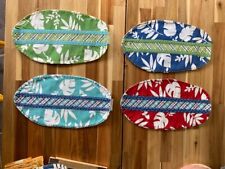 pottery barn kids surfboard 4 Placemats TIKI beach house summerhouse
