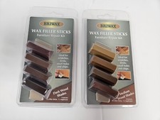 Wax Filler Sticks - Furniture Repair Kit. Dark wood & Medium Wood Shades