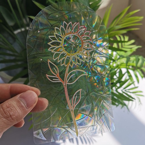 Sunflower sun catcher rainbow - catcher,