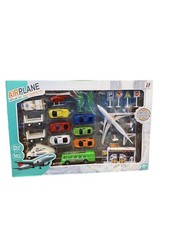 Airplane Toy Set with Trucks