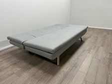 Nolan Light Grey Sofa Bed – 3 Seater Clic Clac