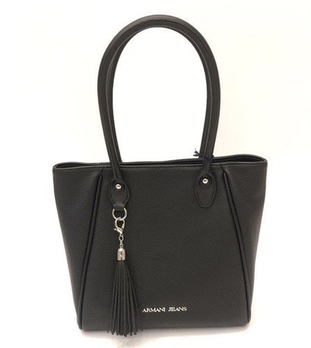 Armani jeans black pebbled - black,