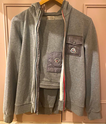 Moncler grey fleece - moncler, zip