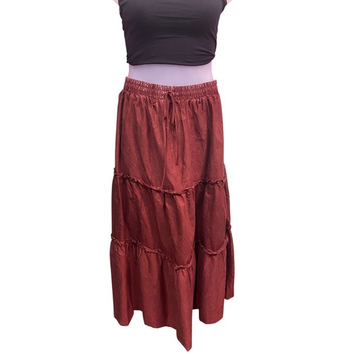 Zenana rust cottage maxi - rust, skirt