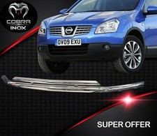 NISSAN QASHQAI Bull Bar Nudge Bar Push Low Bar 2006-2009 Chrome Dual City Bar