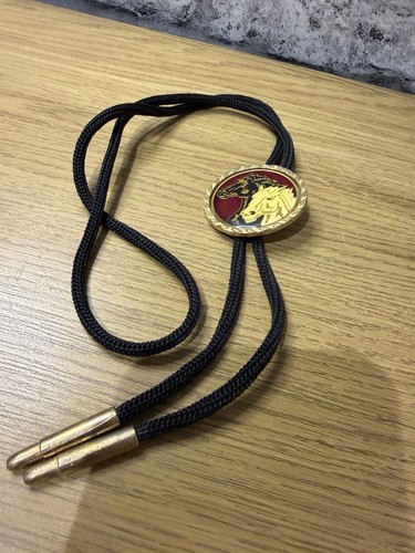 Vintage western horse bolo tie - horse,