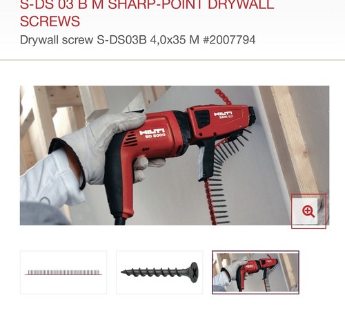 Hilti drywall screw - screw, s-ds03b