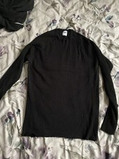 Men’s Zara Black Rib Effect