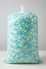 Shredded foam crumbs - shredded, fluffy