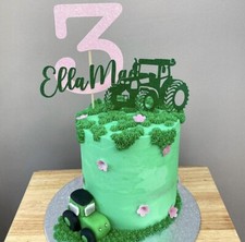 Tractor Cake Topper Set