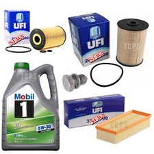 FOR VW GOLF 1.6 1.9 2.0 TDI MK6 UFI SERVICE KIT PREMIUM FILTERS 5W30 MOBIL 5L
