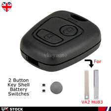2 Button Key Case Replace For Toyota Aygo 2005 - 2014 Remote Fob Shell + Battery