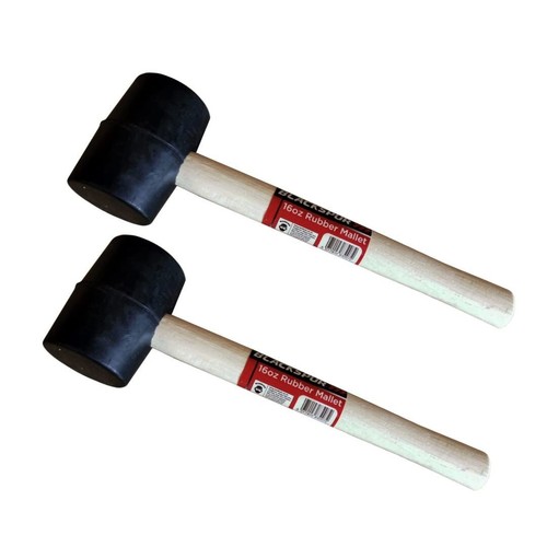 Rubber mallet hammer 16oz tool - rubber,