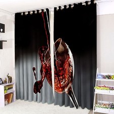 3D Curtains Eyelet Ring top