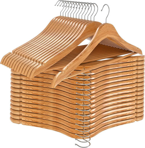 Wooden hangers pack 10 - pack,