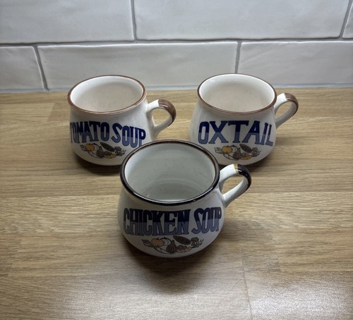 Vintage soup mugs - vintage,