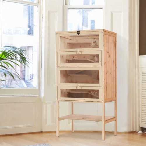 Wooden hamster cage - hamster,