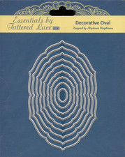 Tattered Lace Decorative Oval Cutting Die Set for cardmaking, scrapbooking