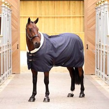 Shires Deluxe Stable Sheet - Navy Blue | Equestrian Equipment