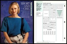 Short & Chic - Sweater - Creative Needles - 4 Ply - Crochet Pattern