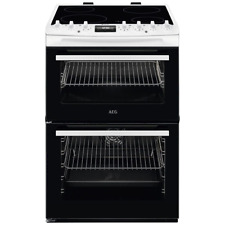 AEG 6000 SteamBake CCX6740ACW 60 cm Electric Ceramic Cooker - White U57310