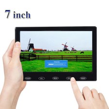 Ultra Thin 7" LCD CCTV Monitor PC Screen AV/RCA/VGA/HDMI for DSLR Raspberry Pi