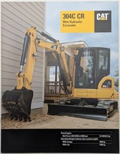 Original CAT 304C CR Mini Hydraulic Excavator Brochure, c 2005
