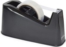 Rapesco RPTD500B Black Germ-Savvy Antibacterial, 500 Heavy Duty Tape Dispenser