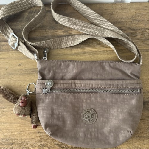 Kipling light brown crossbody - kipling,