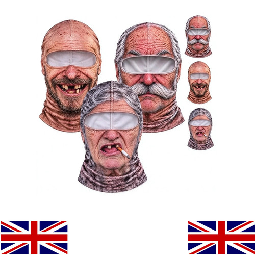 Funny face ski mask - 3d,