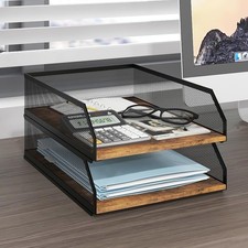 PUNCIA 2-Tier Stackable Paper