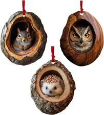 Racoon Owl Christmas Tree