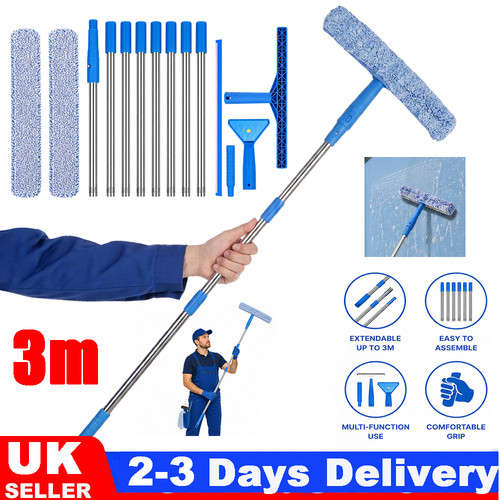 Extendable window cleaner - 3m,