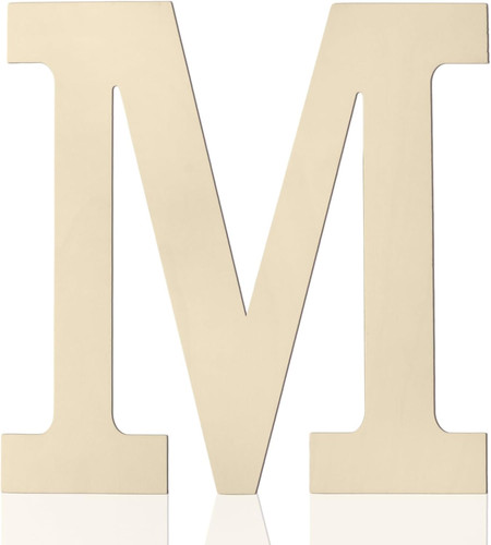Wooden letters inch 1 5 - inch, m,
