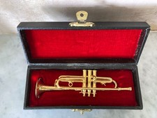Vintage trumpet miniature - vintage,
