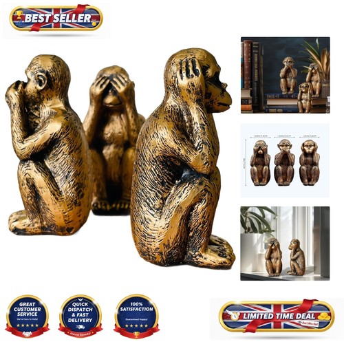 Elegant three wise monkeys - three,
