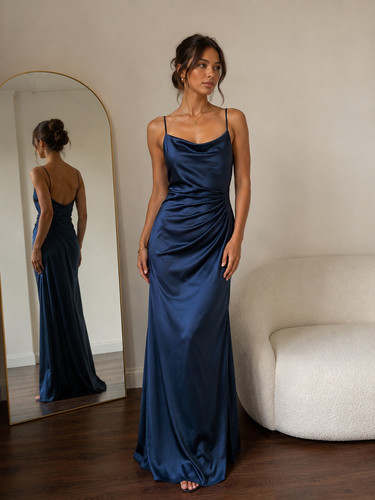 Zara satin slipe evening maxi