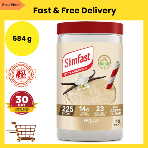 Slimfast powder vanilla 584g - vanilla,