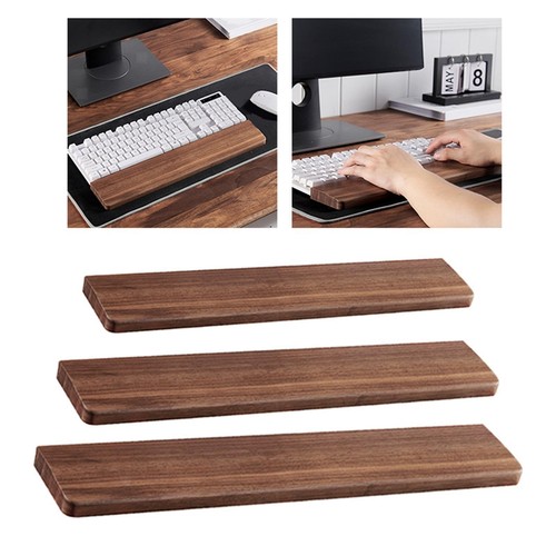 Walnut wooden keyboard - walnut, wrist